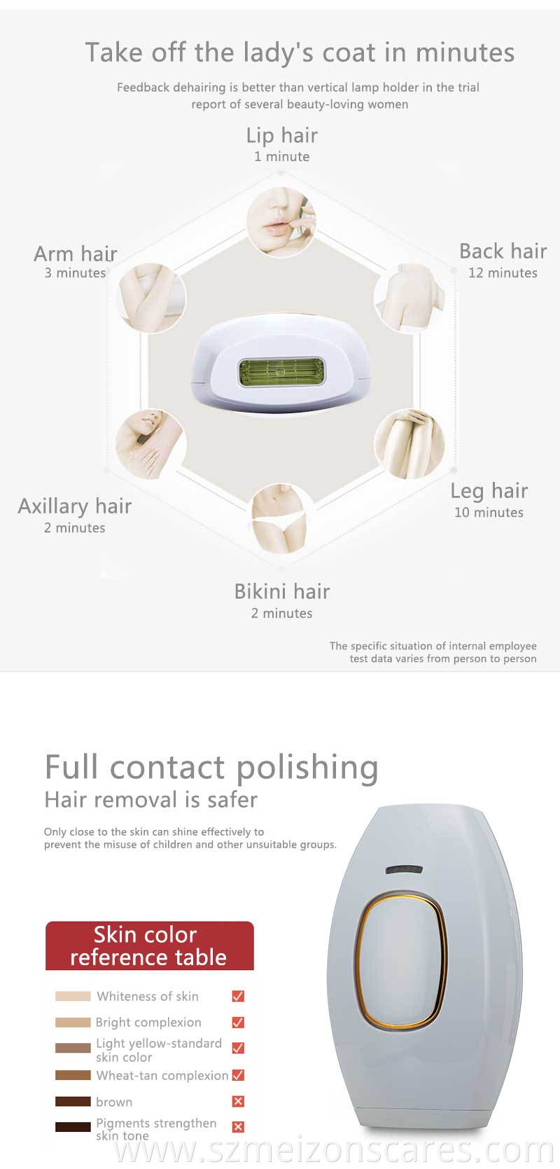 ipl hair removal system instructions